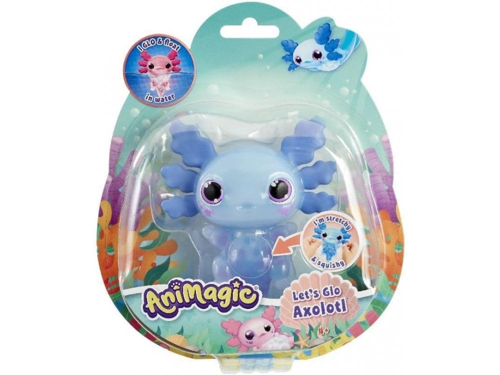 Animagic Animagic Let's Glo Axolotl Floating Fish BLUE - Toys from Toytown UK
