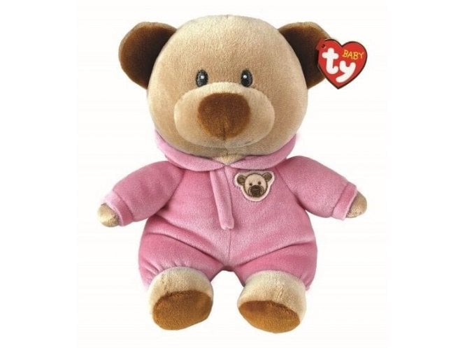 TY Baby Pajama Bear Pink 17cm