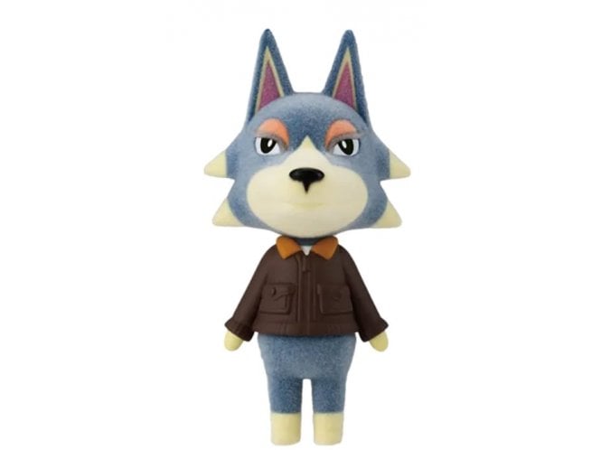 Bandai Animal Crossing New Horizon Flocked Doll Wolf Gang