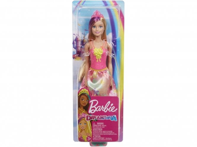 Mattel Barbie Dreamtopia Princess Doll Pink Tiara & Dress with Blonde Hair 