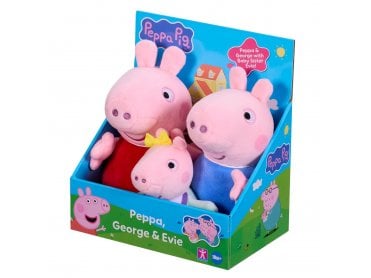 Peppa Pig Peppa, George & Evie 3 Pack