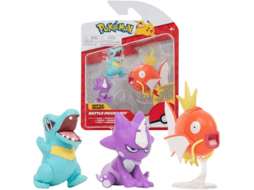 Pokemon Battle Figure Set 3 Pack Totodile Toxel and Magikarp