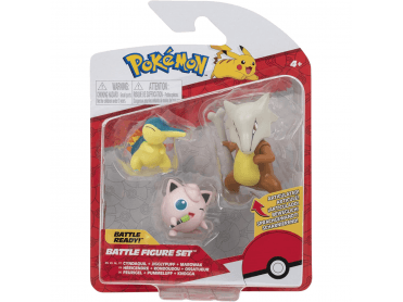 Pokemon Battle Figures Set of 3 Pack Cyndaquil Jigglypuff and Marowak