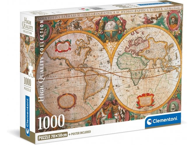 Clementoni 39706 Collection-Old Map-1000 Pieces