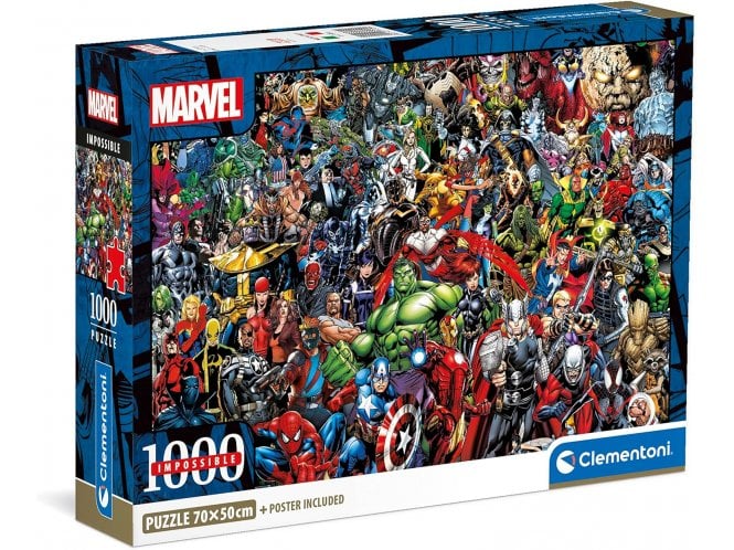 Clementoni Puzzle 1000 Compact Impossible Marvel