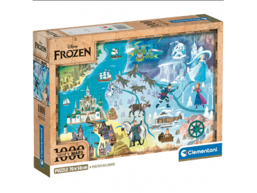 Clementoni Story Maps Frozen 1000pcs Compact Puzzle 