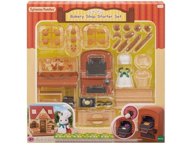 Epoch Sylvanian Families Bakery Shop Starter Set - dollhouse plasyet 5536