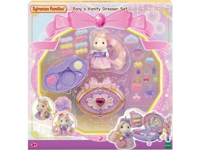 Epoch Sylvanian Families Pony's Vanity Dresser Set - dollhouse playset 5704