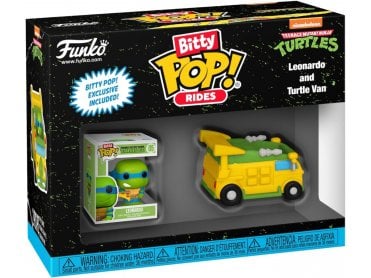  Bitty Pop! Rides Leonardo with Turtles Van