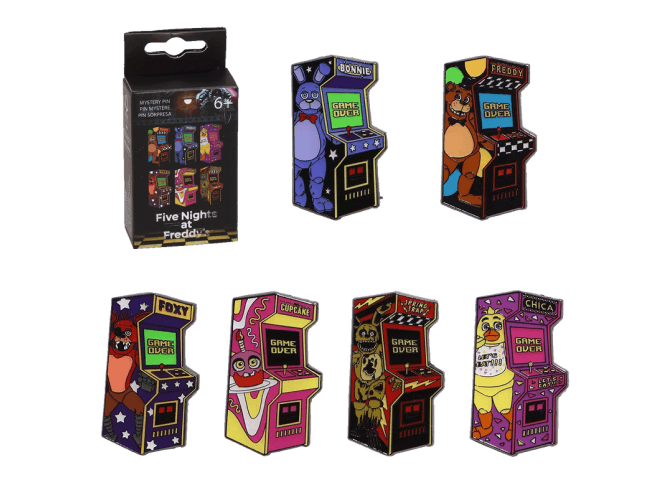 Funko Loungefly Five Nights At Freddy's Arcade Blind Box Enamel Pin - one supplied
