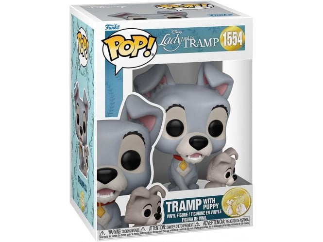 Funko Pop! Disney: Lady and The Tramp - Tramp with Puppy Vinyl Figure 