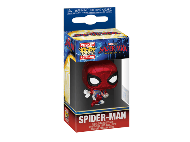 Funko Pop! Keychain Spider-Man (Brand New Day) (Metallic)