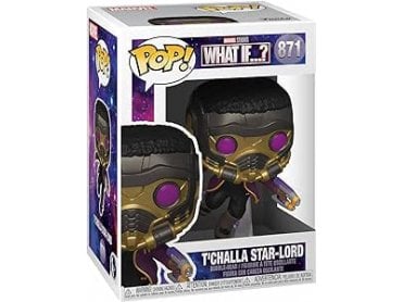  Funko POP! Marvel: Marvel - What If– T’Challa Star-Lord - Marvel What If
