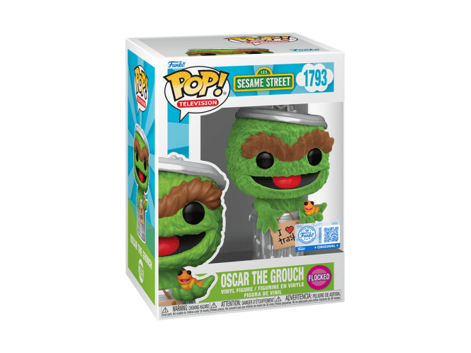 Funko Sesame Street Pop! Oscar the Grouch (Flocked)