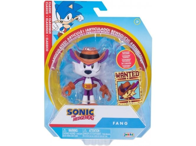 Jakks Sonic The Hedgehog 4 Inch Figure - Fang with Wanted Poster
