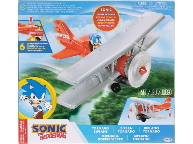Jakks Sonic The Hedgehog Tornado Biplane Playset 