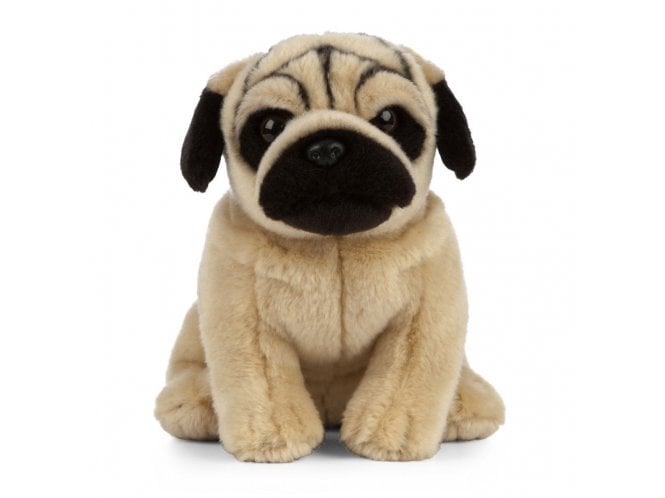Keycraft Living Nature Pug Plush Stuffed Animal Toy