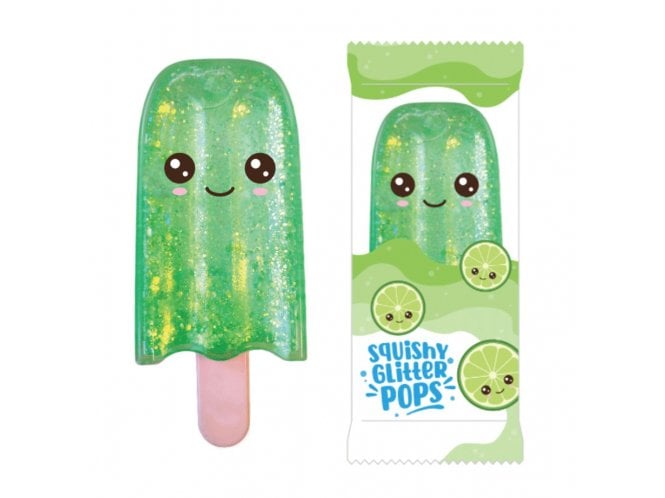 Keycraft Squishy Glitter Pops - Lime
