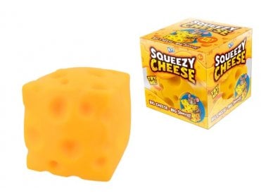 Squeezy Jumbo Cheese Squishy Toy
