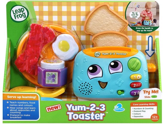 LeapFrog Yum-2-3 Toaster, Learning Toy with Sounds and Colours for Sensory Play