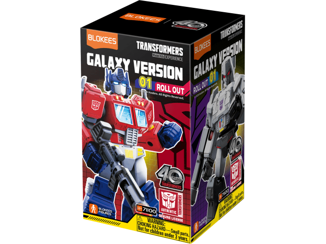 Leftfield Blokees Figures Transformers Galaxy Version 01 Roll Out