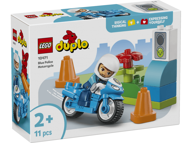 LEGO 10471 Blue Police Motorcycle