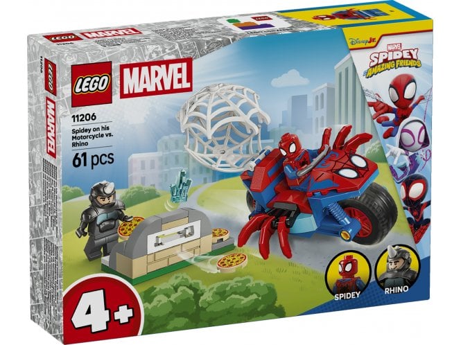 LEGO 11206 Spidey on his Motorcycle vs. Rhino