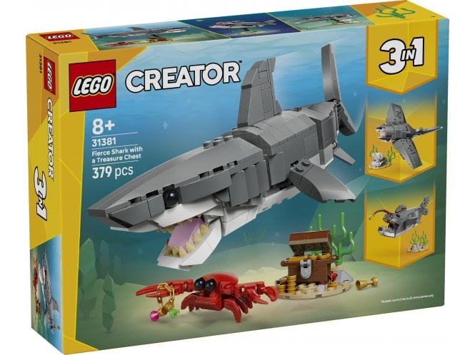LEGO 31381 Fierce Shark with a Treasure Chest 
