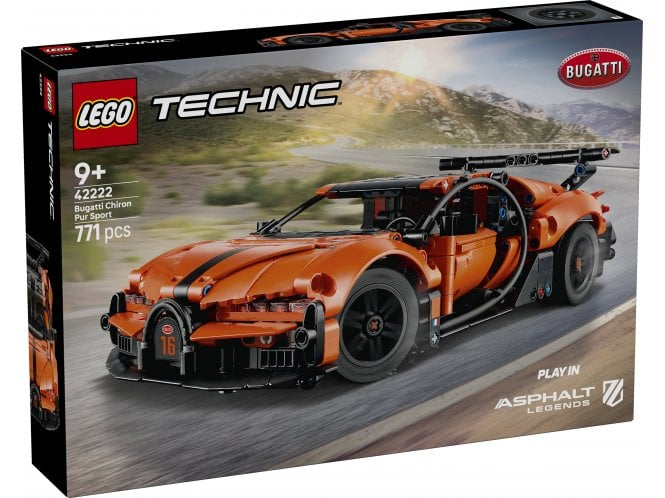 LEGO 42222 Bugatti Chiron Pur Sport Hypercar