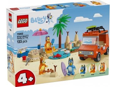 LEGO Bluey 11202 Bluey's Beach & Family Car Trip 