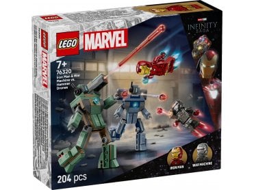 LEGO Marvel 76320 Iron Man & War Machine vs. Hammer Drones