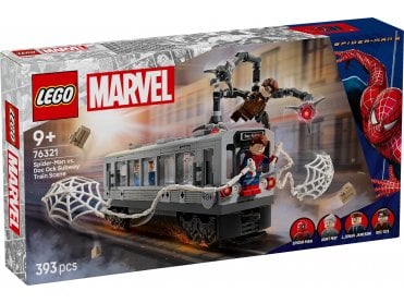 LEGO Marvel 76321 Spider-Man vs. Doc Ock Subway Train Scene 