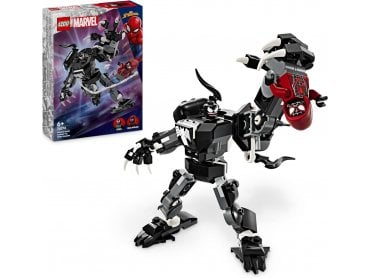 LEGO Marvel Venom Mech Armour vs. Miles Morales, Posable Spider-Man Toy Action