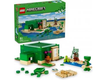 LEGO Minecraft The Turtle Beach House with Animal Toys 21254