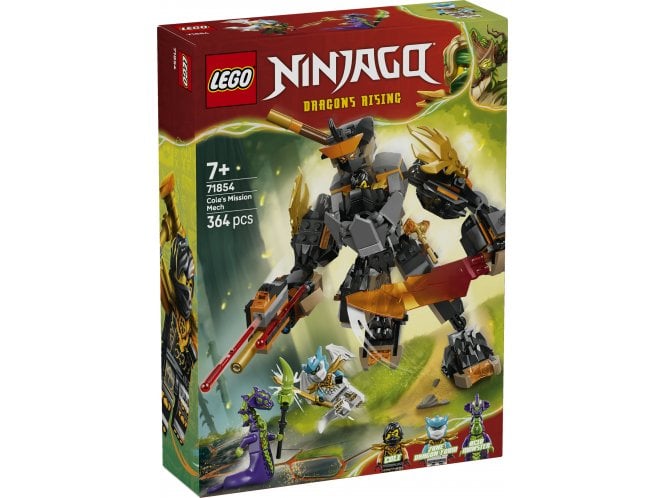 LEGO Ninjago 71854 Cole's Mission Mech & Dragon Zane 