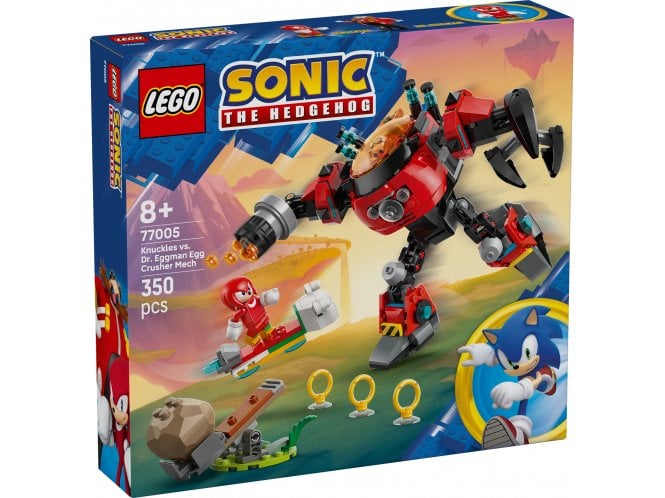 LEGO Sonic the Hedgehog 77005 Knuckles vs. Dr. Eggman Egg Crusher Mech 