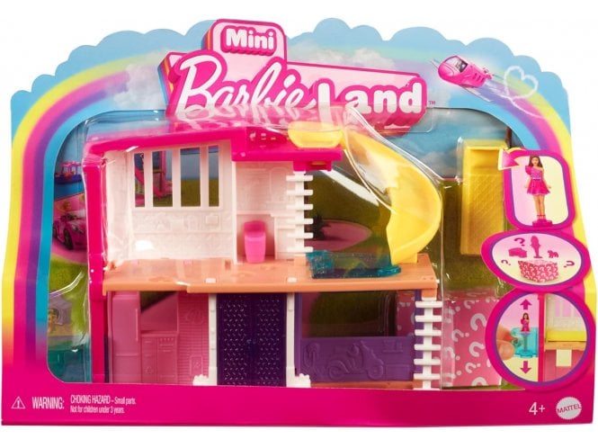 Mattel BarbieLand Mini Dreamhouse with YELLOW SLIDE 