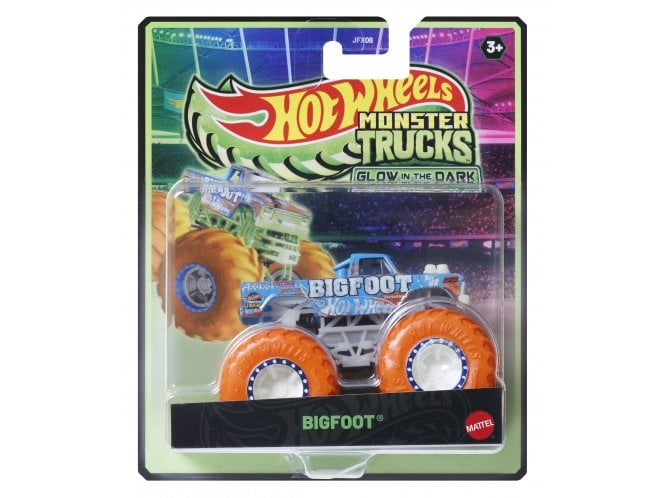 Mattel Hot Wheels Monster Truck Glow in The Dark 1:64 scale Bigfoot