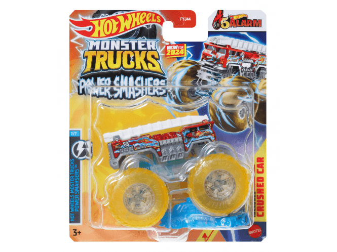 Mattel Hot Wheels Monster Trucks 1:64 Power Smashers 5 Alarm