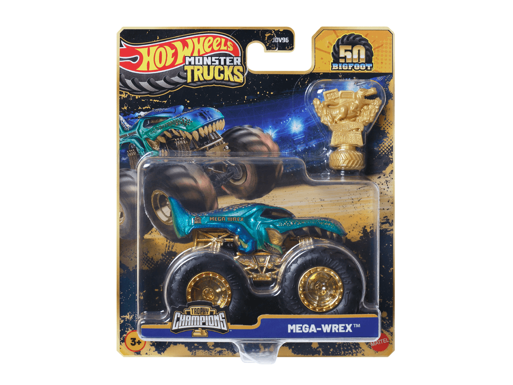 Hot Wheels Monster Trucks Trophy Champions 1:64 – Mega-Wrex