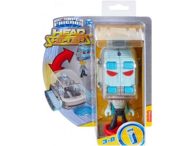 Mattel Imaginext DC Super Friends Head Shifters Mr. Freeze & Snow Tank Figure Set 