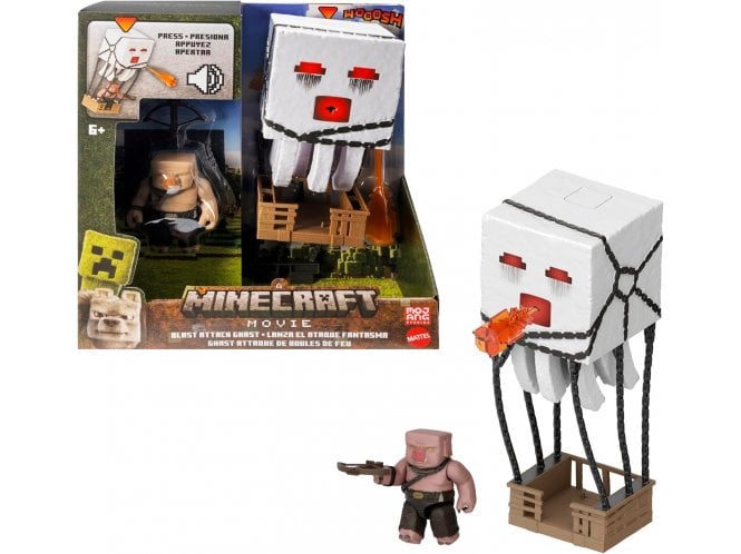 Mattel Minecraft Action Figure Set, Blast Attack Ghast 