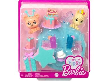 My First Barbie Story Starter Packs, Birthday Party with Unicorn and Bear Pets