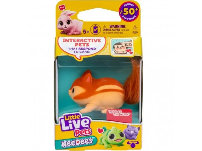 Moose Little Live Pets NeeDees Niblee Chipmunk