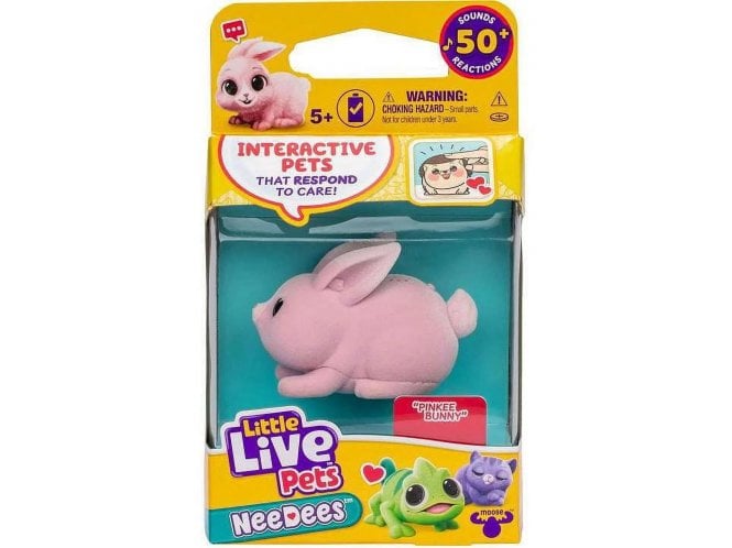 Moose Little Live Pets NeeDees Pinkee Bunny