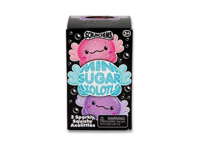 One For Fun SCRUNCHEMS MINI SUGAR AXOLOTLS - 3PK