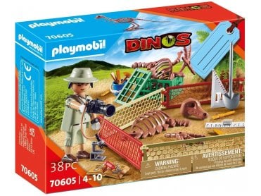 PLAYMOBIL Dinos 70605 Palaeontologist Gift Set