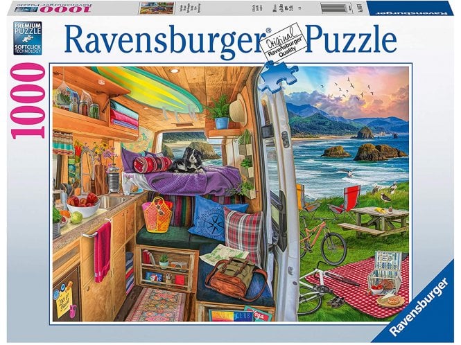 Shape Puzzle Rv Ravensburger Camper van's Rig View 1000 Piece Jigsaw Puzzle - Toys from ...