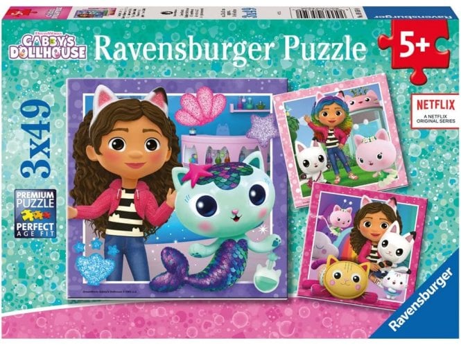 Ravensburger Gabby's Dollhouse 3x 49 Pieces Jigsaw