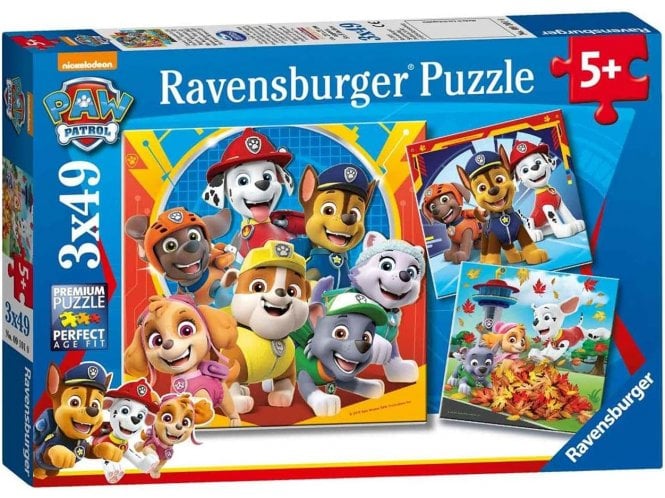Ravensburger Paw Patrol 3x 49 Piece Jigsaw Puzzles 
